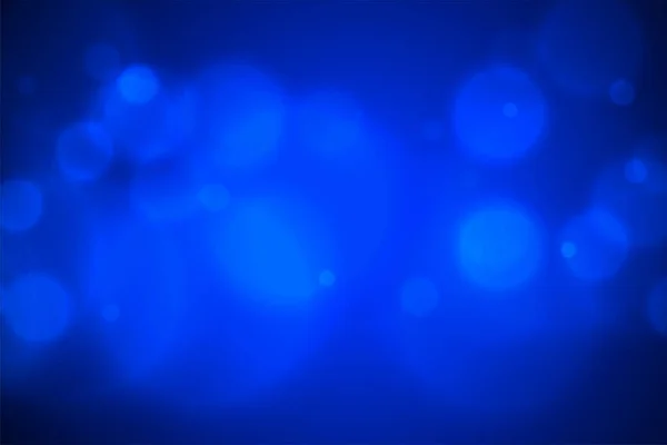 青の背景に焦点を当てた光の効果で — ストックベクタ