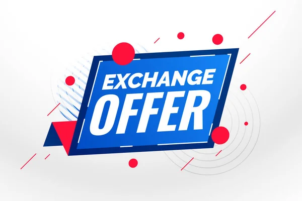 Exchange Offer Modern Banner Business Promotion — Stock Vector