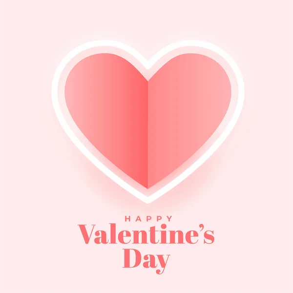 Herzensgruß Zum Valentinstag — Stockvektor