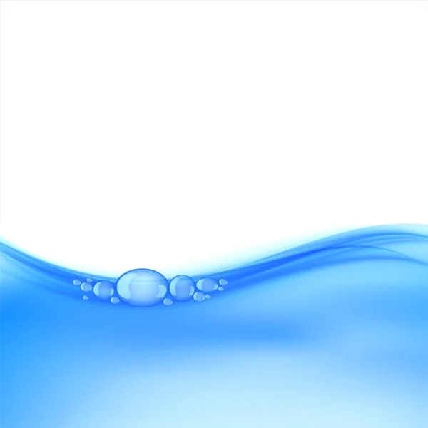 Aqua Blue Water Bubble Hintergrund — Stockvektor