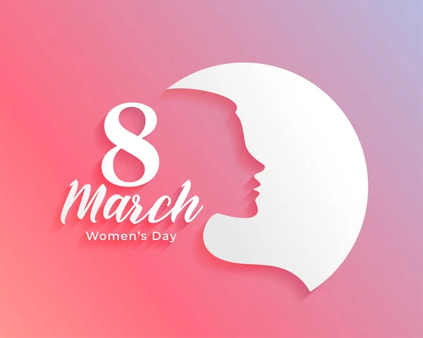 Kreatywne Kobiety Dzień Powitanie Projekt — Wektor stockowy
