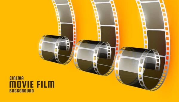 Kino Film Roll Fotografie Hintergrund — Stockvektor