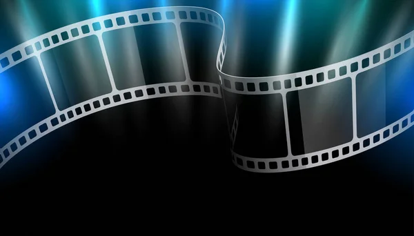 Filmstreifen Mit Lichteffekt Hintergrund — Stockvektor