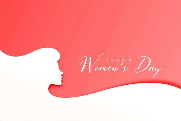 Χαρούμενη Γυναικών Ημέρα Χαιρετισμό Φόντο Σχεδιασμό — Διανυσματικό Αρχείο