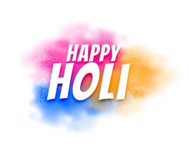 Mutlu holi arka planı renkli toz gulaal zil renginde