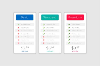 Web uygulaması fiyatlandırma karşılaştırma tablosu