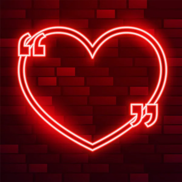 Love Heart Valentines Frame Quote Symbols — Stock Vector