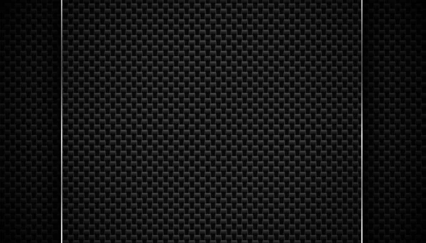 Fond Texture Fibre Carbone Noir — Image vectorielle