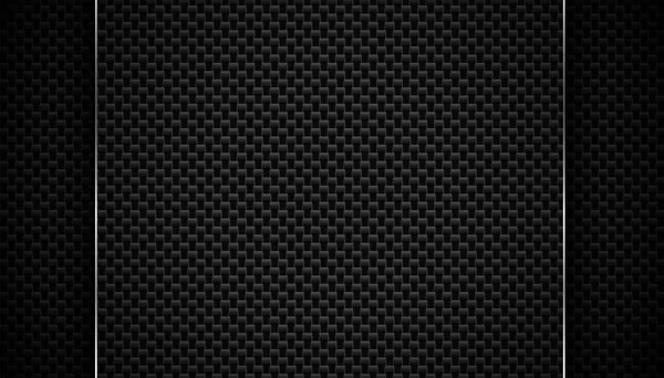 Fundo Textura Fibra Carbono Preto — Vetor de Stock