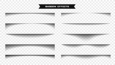realistic paper shadows effect background clipart