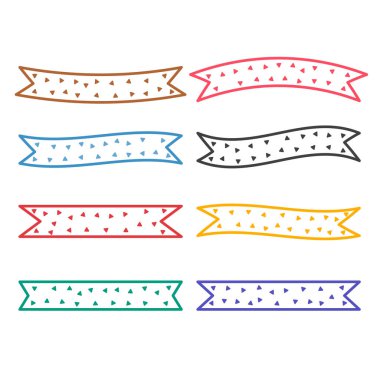 çocuk stili kurdele farklı renklerde