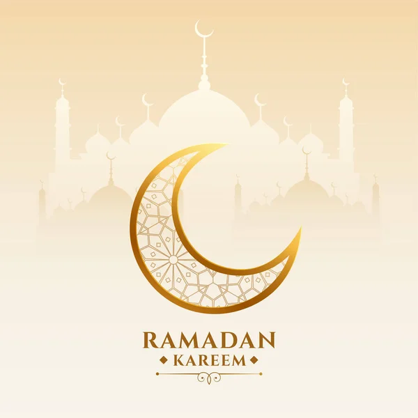 Religieuze Ramadan Kareem Viering Achtergrond — Stockvector