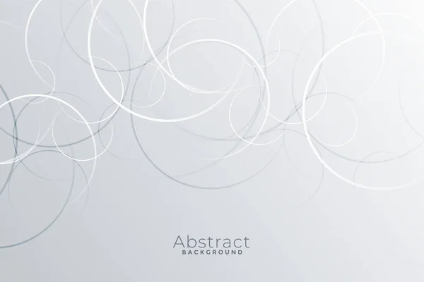 抽象的な白い背景と薄い円 — ストックベクタ