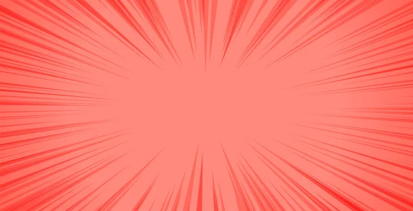 Fond Rouge Avec Des Lignes Zoom — Image vectorielle