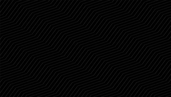 Зигзагоподібні Лінії Візерунок Чорний Фон — стоковий вектор