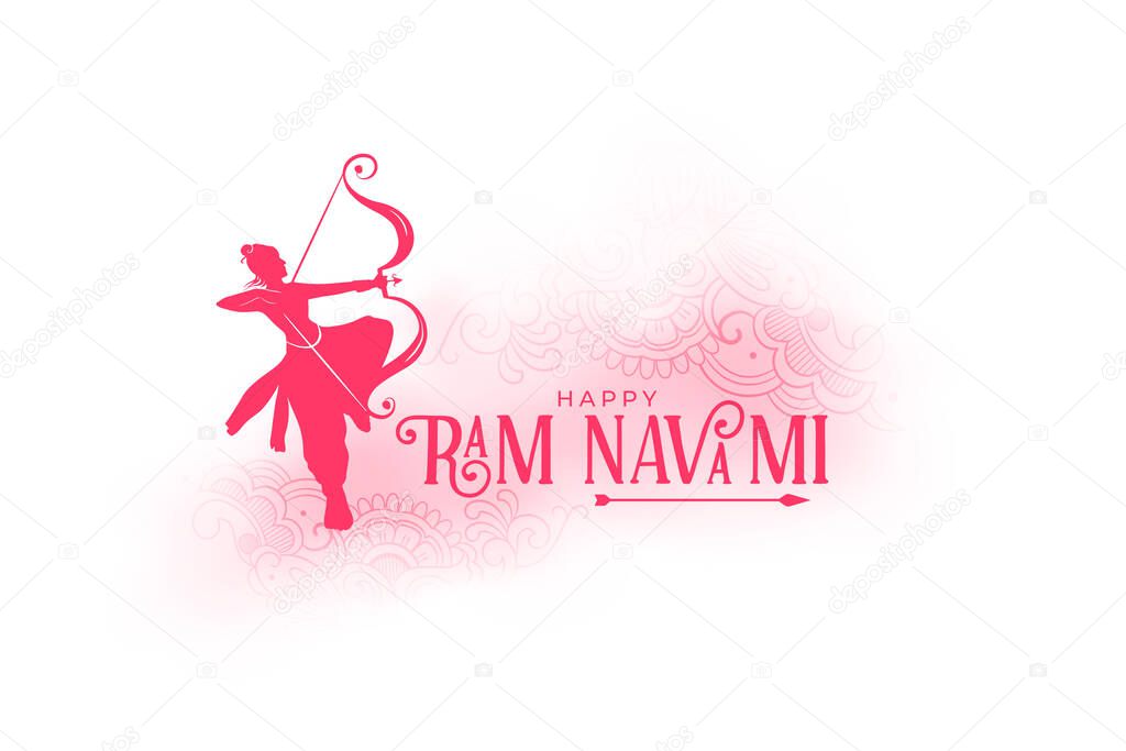 ram navami wishes card festival design