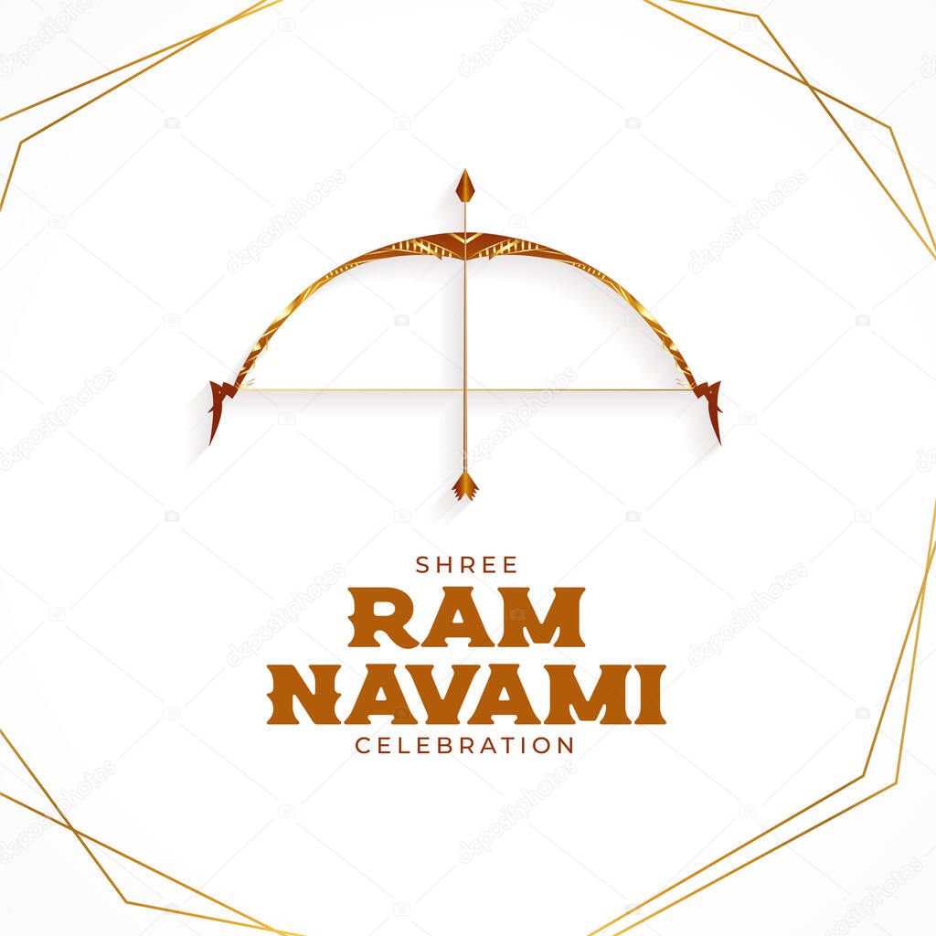 elegant ram navami festival greeting design