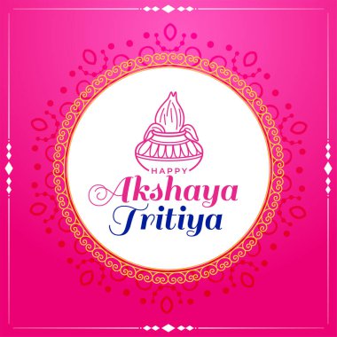 Kalash tasarımı ile Hindu akshaya tritiya arkaplanı