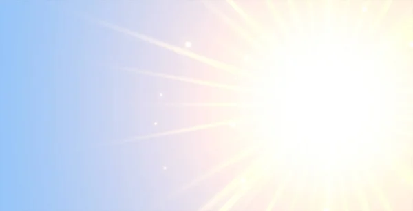 Сонячне Світло Світяться Промені Ефект Фон — стоковий вектор
