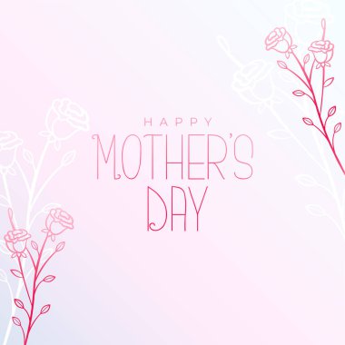 Çiçek tarzı mutlu anneler günü karşılama töreni tasarımı