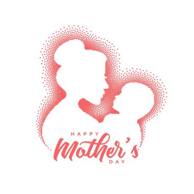 Anneler Günü 'nde partiküllerdeki anne ve çocuk sevgisi