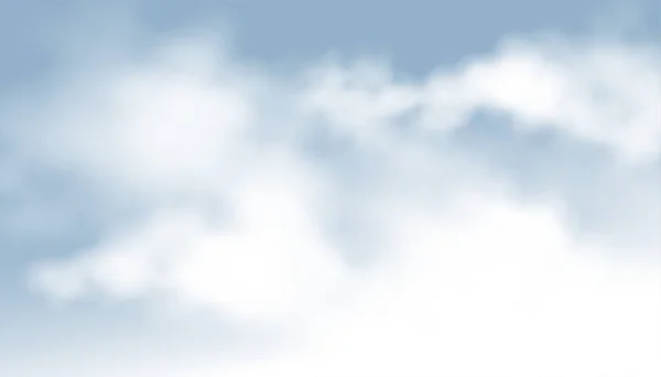 Realistic Smoke Clouds Background — Stockvektor