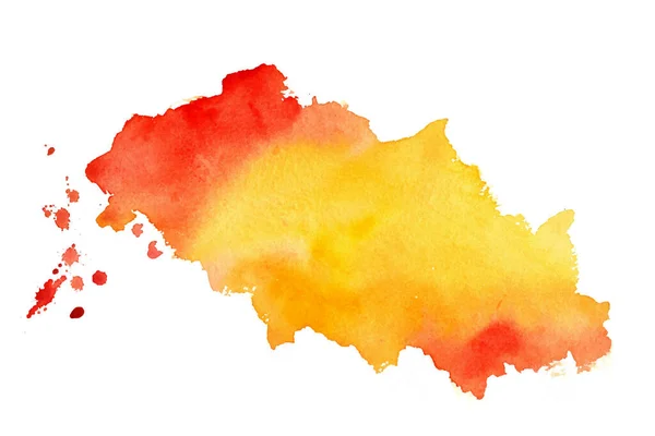 Jaune Orange Aquarelle Couleur Texture Fond — Image vectorielle