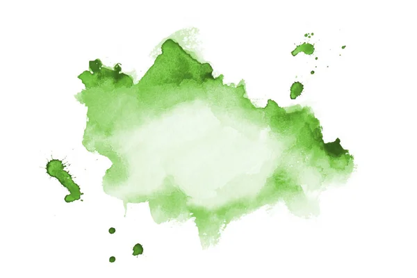 Aquarelle Verte Tache Texture Fond — Image vectorielle
