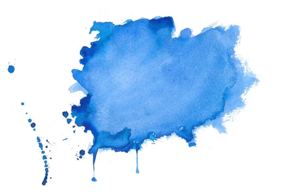 Blue Abstract Watercolor Stain Texture Background —  Vetores de Stock