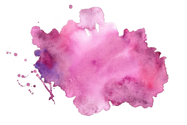 Abstract Roze Aquarel Vlek Textuur Achtergrond — Stockvector