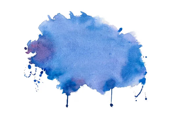 Blue Watercolor Stain Texture Background Design —  Vetores de Stock
