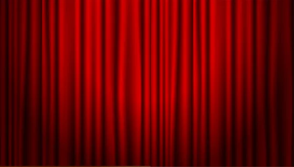 Theater Cinema Curtains Focus Light — Vetor de Stock
