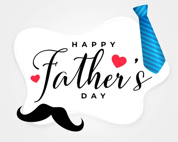 Flat Style Father Day Greeting Card Design — Vector de stock