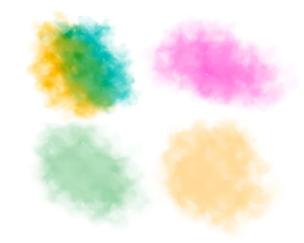 Abstract Colors Watercolor Grunge Set — Vetor de Stock