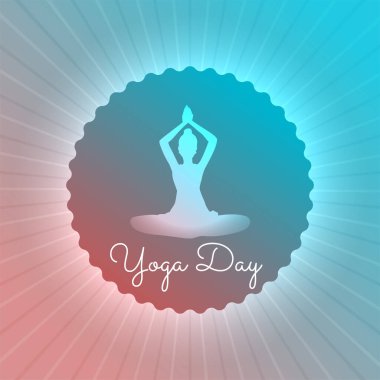 enerji akışı ile yoga günü poster tasarımı