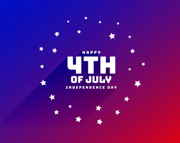 Elegante Julho Independência Dia Celebração Cartaz Design —  Vetores de Stock