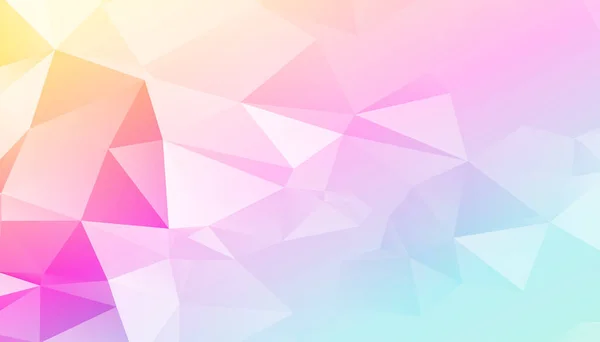 Abstrakte Low Poly Pastellfarben Dreiecke Hintergrund — Stockvektor