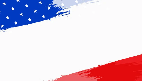 Bandera América Estilo Abstracto Con Espacio Texto — Archivo Imágenes Vectoriales