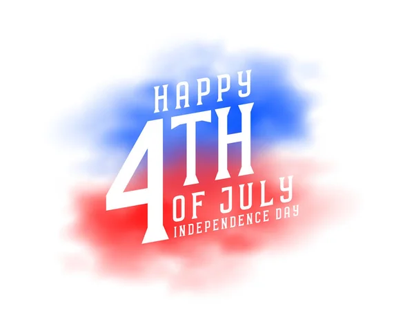7月4日独立記念日の曇りの日アメリカの旗 — ストックベクタ