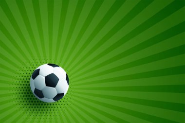 realistic soccer football green background