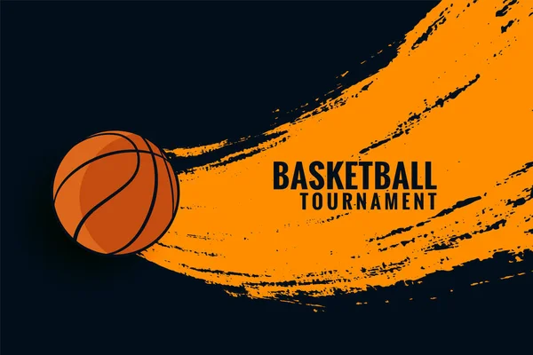 Basketball Tournament Game Sports Abstract Background — ストックベクタ