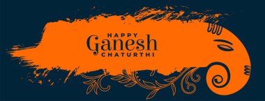 Ganesh Chaturthi festivali için şık Lord Ganesha tasarımı 