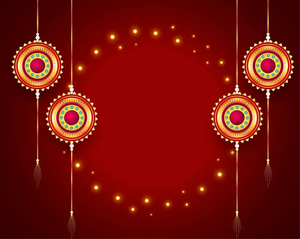 Indian Festival Raksha Bandhan Background Image Text Space — Διανυσματικό Αρχείο