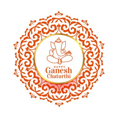 Geleneksel Ganesh Chaturthi bayrağı
