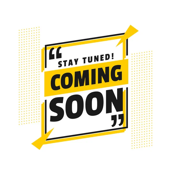Stay Tuned Coming Soon Modern Announcement Background — 图库矢量图片