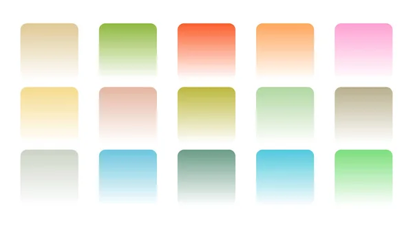 Soft Pastel Color Gradient Combination Set — Vector de stock