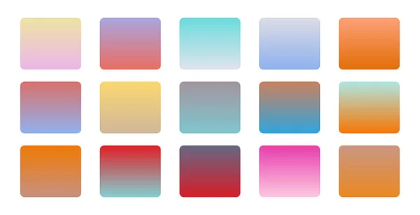 Multicolor Gradients Vibrant Combinations Collection Background — Vector de stock