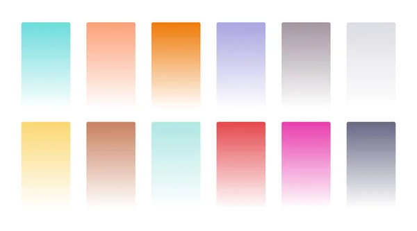 Elegant Pastel Color Soft Gradient Combination Set — Vector de stock