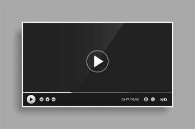 classic video player template design