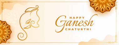 hindu traditional ganpati celebration greeting card banner 